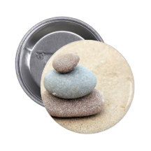 Zen Rocks Pinback Button