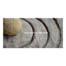 Zen Stone Life's Circles Custom Photo Card