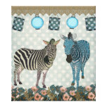 Zen Zebras Art Canvas Gallery Wrap Canvas