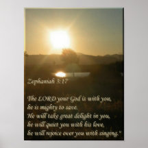 Zephaniah 3:17 poster
