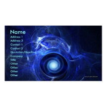 Zero Gravity Turbine Business Card Template