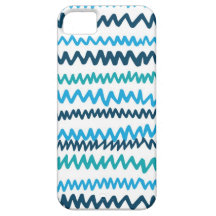 Zig Zag Blues iPhone 5 Case