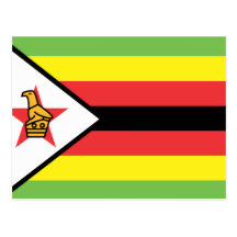 Zimbabwe Flag Postcard