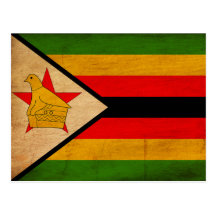 Zimbabwe Flag Postcard