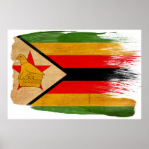 Zimbabwe Flag Posters