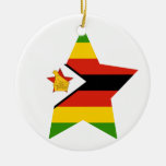 Zimbabwe Star Christmas Ornaments