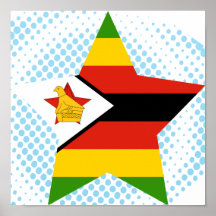 Zimbabwe Star Poster