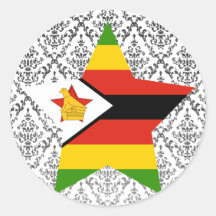 Zimbabwe Star Sticker