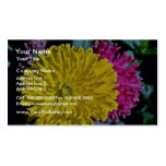 Zinnias  flowers business card template