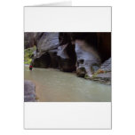 Zion Narrows Streams Hiking Wading Card