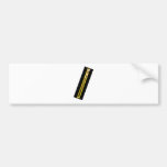 Zipper Black Yellow Copper 20 The MUSEUM Zazzle Bumper Stickers