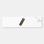 Zipper Black Yellow Copper 30 The MUSEUM Zazzle Bumper Stickers
