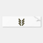 Zipper Black Yellow Copper 40-6 The MUSEUM Zazzle Bumper Sticker