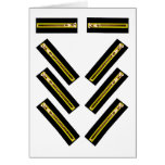 Zipper Black Yellow Copper 40-8 The MUSEUM Zazzle Card