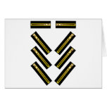 Zipper Black Yellow Copper 40-8 The MUSEUM Zazzle Greeting Card