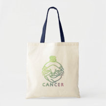 Zodiac, astrology signs-Cancer Canvas Bag