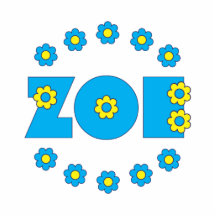 Zoe Flores Blue Acrylic Cut Outs