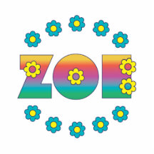 Zoe Flores Rainbow Photo Cut Out