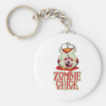 Zombie Chick Key Chains
