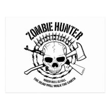 Zombie Hunter Postcard