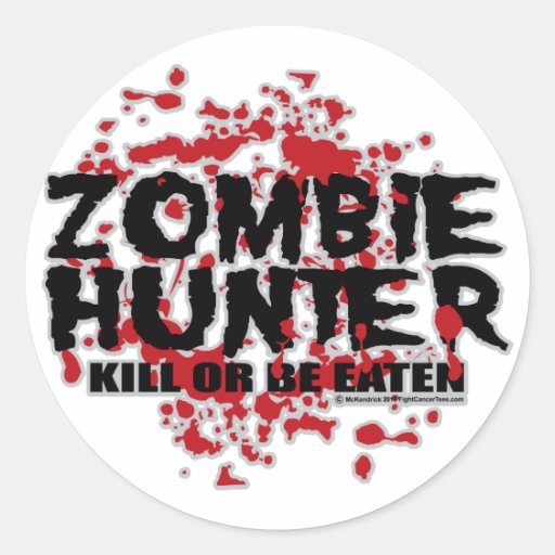 Zombie Hunter Stickers