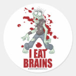 Zombie: I Eat Brains Stickers