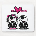 ZOMBIE LOVE HURTS MOUSE PAD