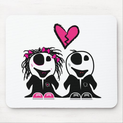 ZOMBIE LOVE MOUSE MAT