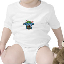Zombie monkey in blue t shirts