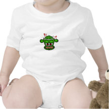 Zombie monkey in green t shirts