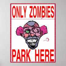 Zombie Parking Only Print
