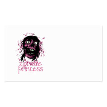 Zombie Princess Business Card Template