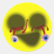 Zombie Smiley 2 Sticker