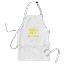 Zombies Hate Fastfood Aprons