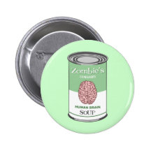 Zombie's Human Brain Soup Pin