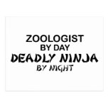 Zoologist Deadly Ninja by Night Postcard