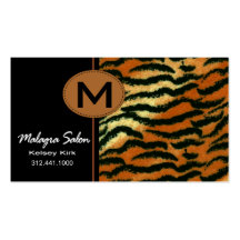 Zoology Tiger Business Card template