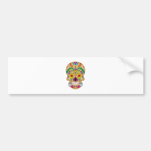 Zuckerschädel sugar skull autosticker