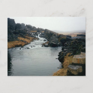 þingvellir UNESCO site, Iceland Postcard