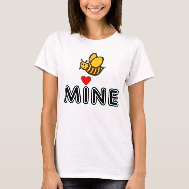 °•Ƹ̵̡Ӝ̵̨̄Ʒ♥Bee Mine Fabulous Crew T♥Ƹ̵̡Ӝ̵̨̄Ʒ•° T-Shirt (Front)