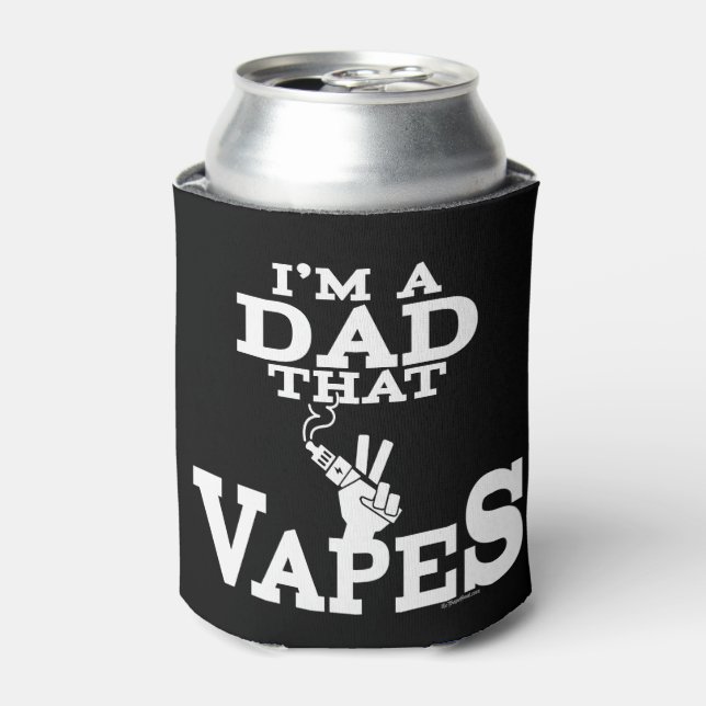 Ω VAPE  | Dad That Vapes  by VapeGoat™ Can Cooler (Can Front)