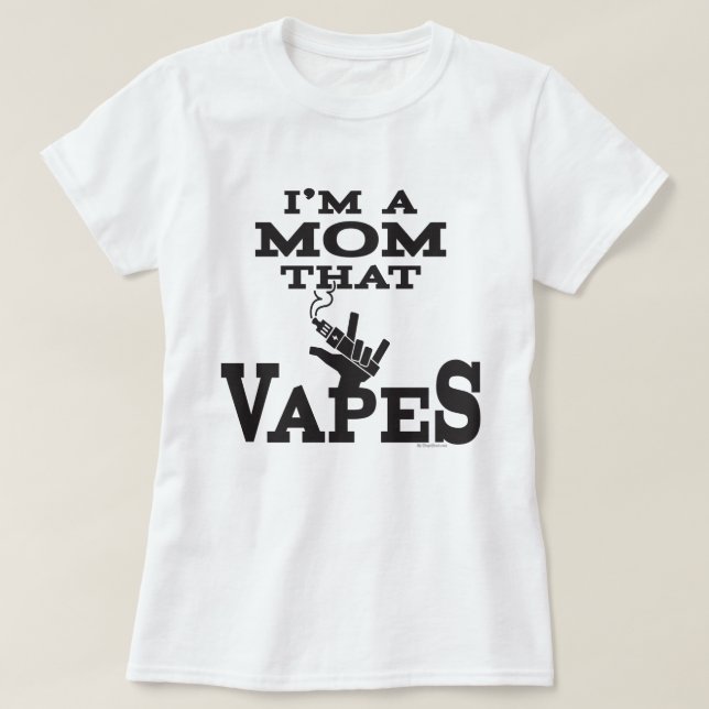 Ω VAPE Shirt | Mum that Vapes |  VapeGoat™ (Design Front)