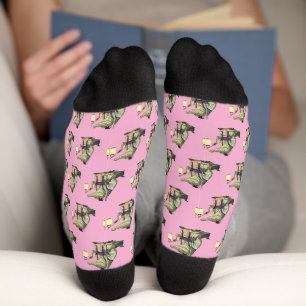 Аmazing crocodile samurai socks