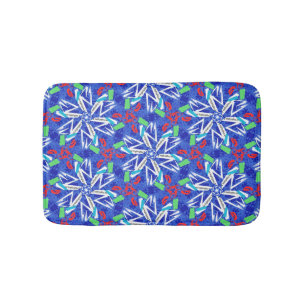 Сollage snowflakes bath mat