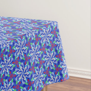 Сollage snowflakes tablecloth