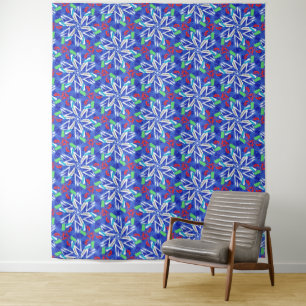 Сollage snowflakes tapestry