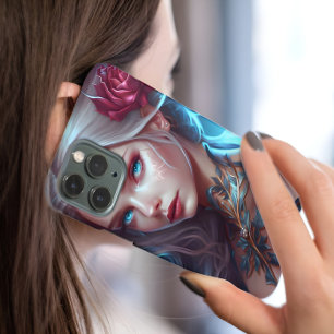 Сool fantasy bright flower cute fairy neon Case-Mate iPhone case