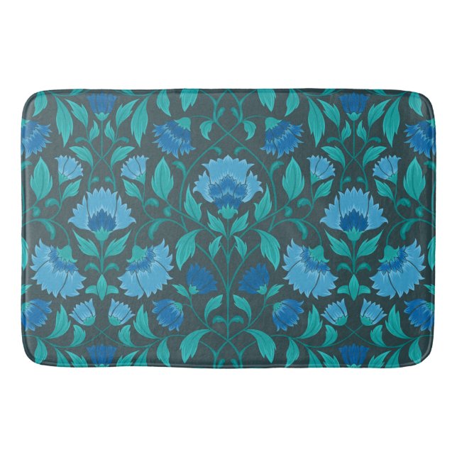 Сornflower pattern bath mat (Front)