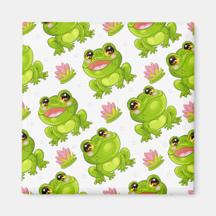 Сute cartoon frogs magnet