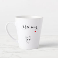 Сute kitten, Milk lover, red heart